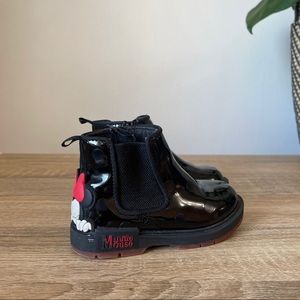 Zara Kids Black Minnie Mouse Boots